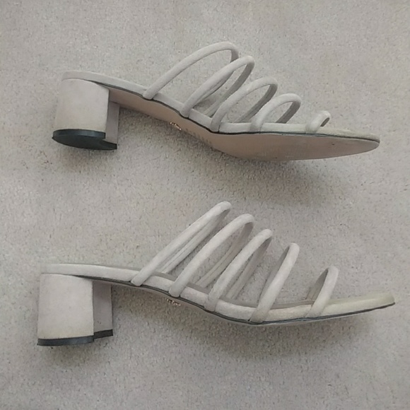 Nanette Lepore "Daylight" Suede Tube Slide Sandals - Picture 4 of 8